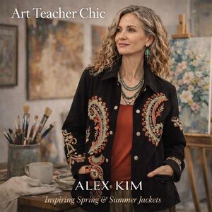 ✨ Whispers of Light Closet — Artful Statement Jacket by Alex Kim ✨